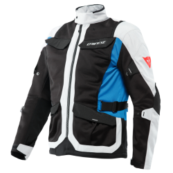 Motocyklowa kurtka tekstylna Dainese Desert Tex Biało/Niebieska
