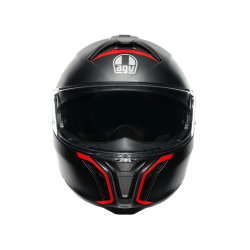 Kask Szczękowy AGV Tourmodular Frequency Czarno/Czerwony Mat