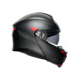 Kask Szczękowy AGV Tourmodular Frequency Czarno/Czerwony Mat