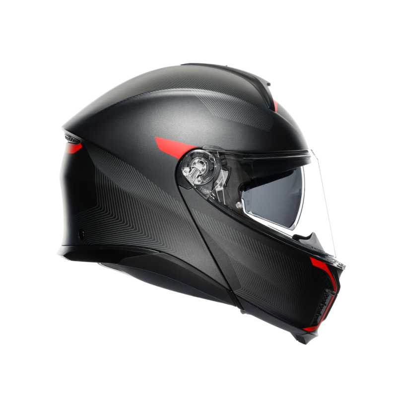 Kask Szczękowy AGV Tourmodular Frequency Czarno/Czerwony Mat