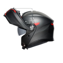 Kask Szczękowy AGV Tourmodular Frequency Czarno/Czerwony Mat