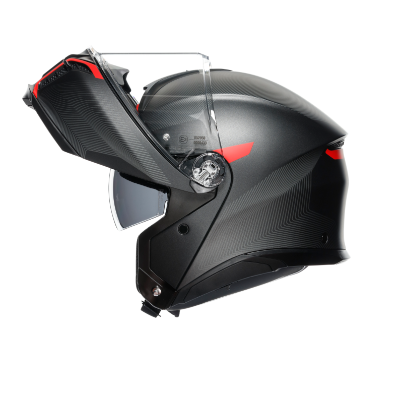 Kask Szczękowy AGV Tourmodular Frequency Czarno/Czerwony Mat