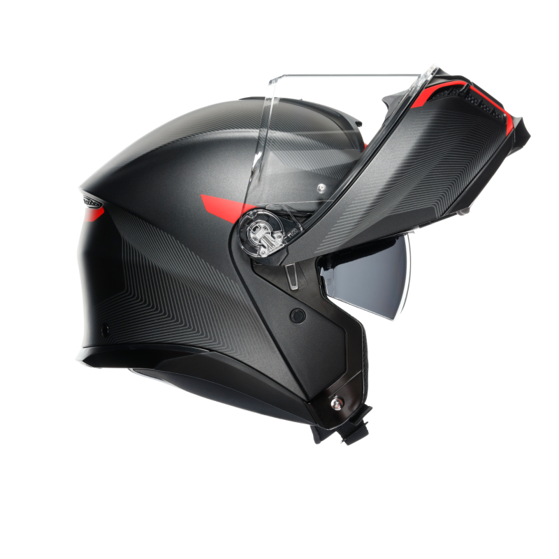 Kask Szczękowy AGV Tourmodular Frequency Czarno/Czerwony Mat