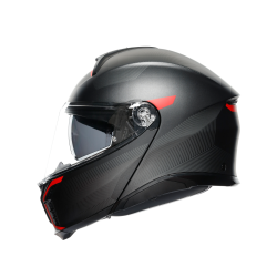Kask Szczękowy AGV Tourmodular Frequency Czarno/Czerwony Mat