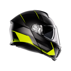 Kask Szczękowy AGV Tourmodular Perception Czarny/Żółty-Fluo Mat