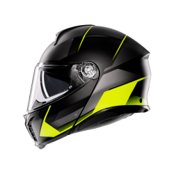 Kask Szczękowy AGV Tourmodular Perception Czarny/Żółty-Fluo Mat