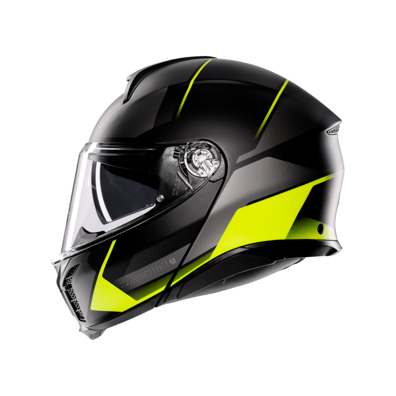 Kask Szczękowy AGV Tourmodular Perception Czarny/Żółty-Fluo Mat
