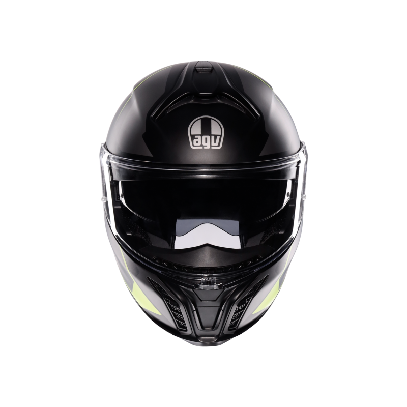 Kask Szczękowy AGV Tourmodular Perception Czarny/Żółty-Fluo Mat