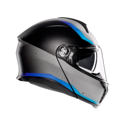 Kask Szczękowy AGV Tourmodular Stray Czarno/Szaro/Niebieski Mat