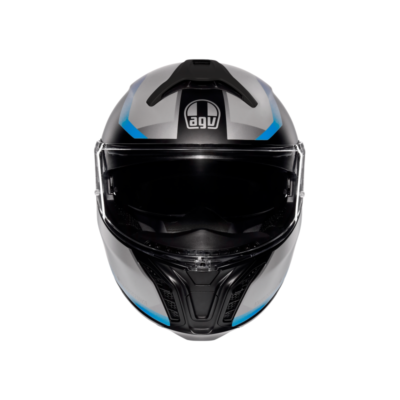Kask Szczękowy AGV Tourmodular Stray Czarno/Szaro/Niebieski Mat
