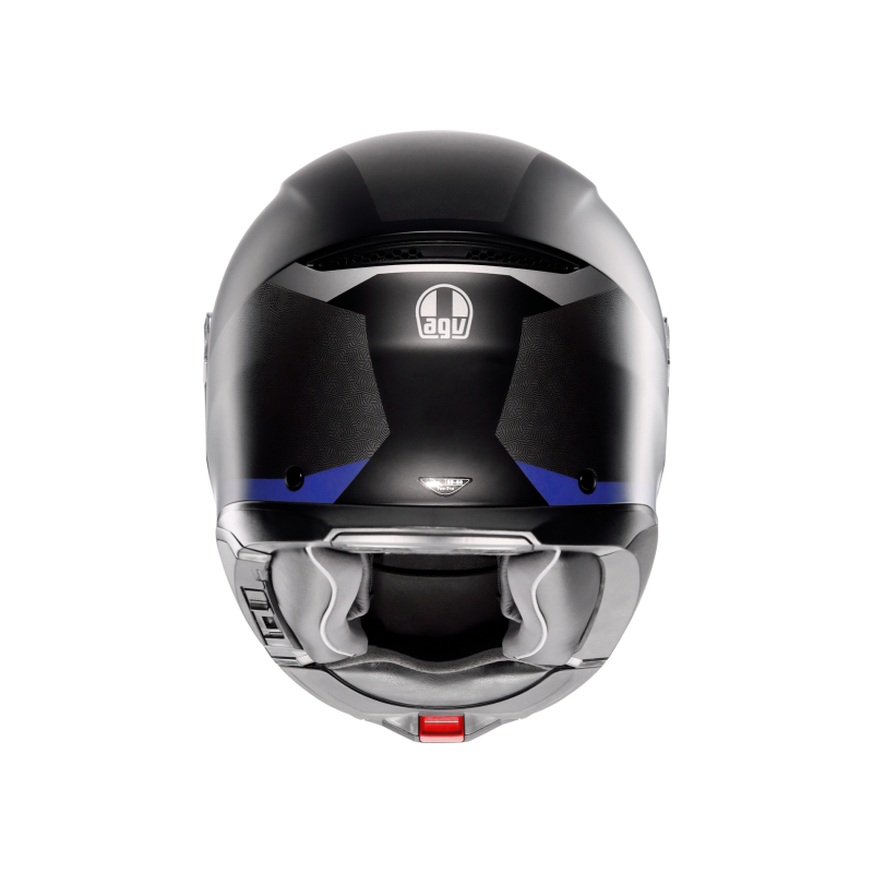 Kask Szczękowy AGV Tourmodular Stray Czarno/Szaro/Niebieski Mat