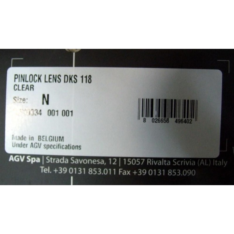 Pinlock do kasku AGV K1/Compact ST/Compact