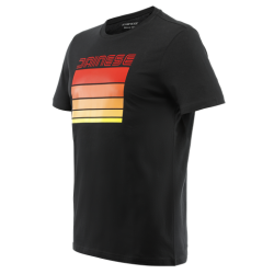 Koszulka Dainese Stripes T-Shirt Czarno/Czerwona