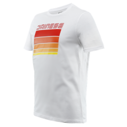 Koszulka Dainese Stripes T-Shirt Biało/Czerwona