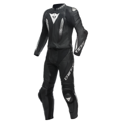 Kombinezon Skórzany Dwuczęściowy Dainese Laguna Seca 5 2PCS Czarno/Biały Rozmiary Niestandardowe