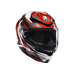 Kask Motocyklowy AGV K6 S Reeval Biało/Czerwono/Szary