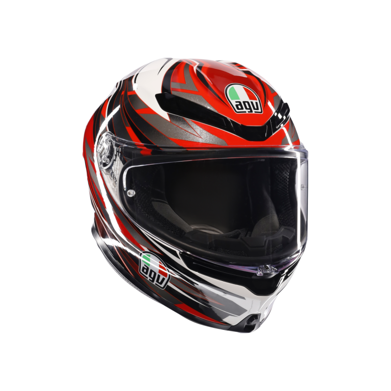 Kask Motocyklowy AGV K6 S Reeval Biało/Czerwono/Szary