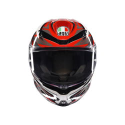 Kask Motocyklowy AGV K6 S Reeval Biało/Czerwono/Szary