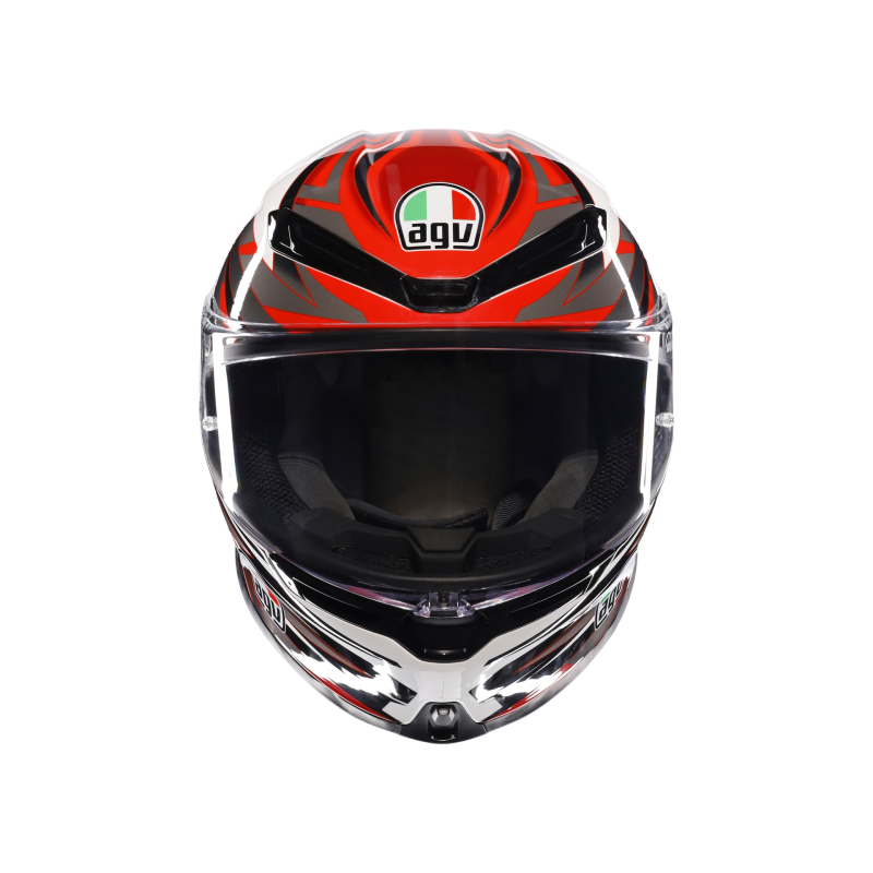 Kask Motocyklowy AGV K6 S Reeval Biało/Czerwono/Szary