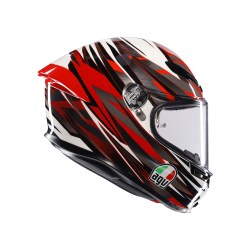 Kask Motocyklowy AGV K6 S Reeval Biało/Czerwono/Szary