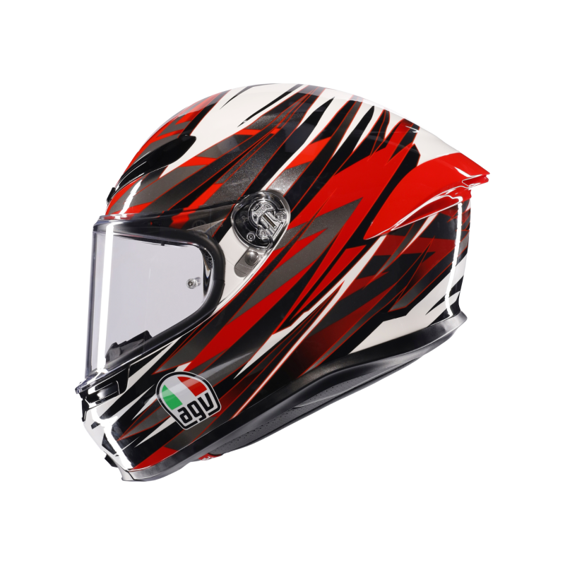 Kask Motocyklowy AGV K6 S Reeval Biało/Czerwono/Szary