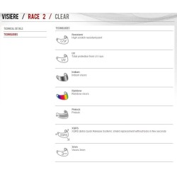 Szyba do kasku AGV Pista GP RR/Pista GP R/Corsa R/BMW M Pro Race  Smoke 80%
