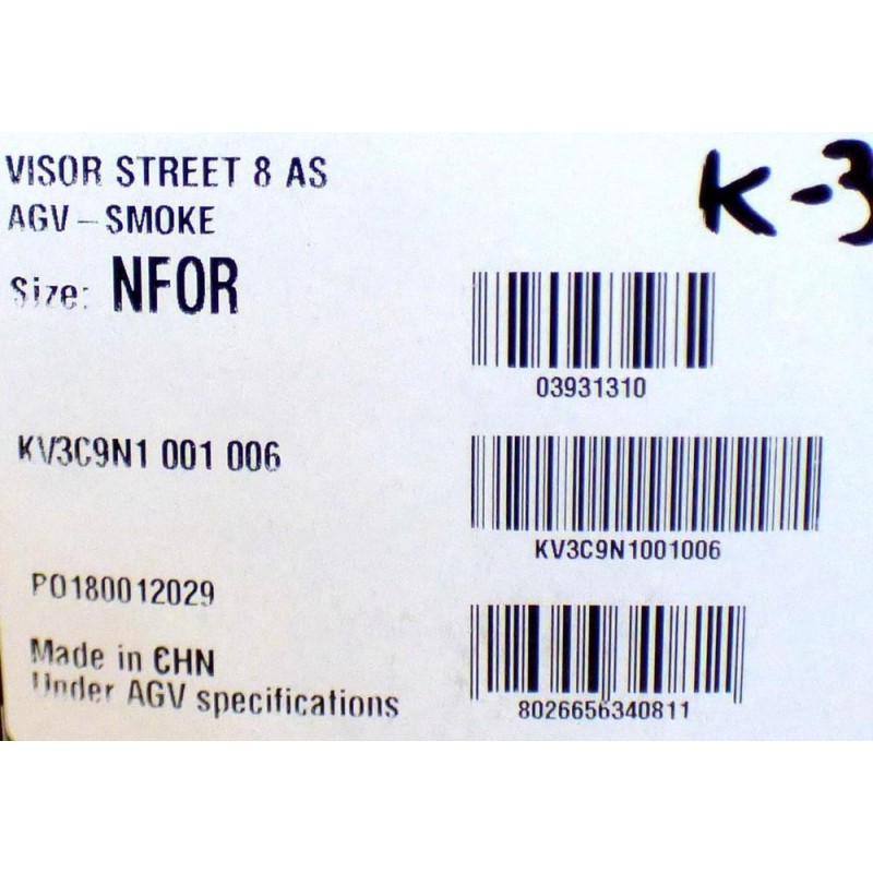 Szyba do kasku AGV K-3/K-4/K-4 Evo Smoke 80%