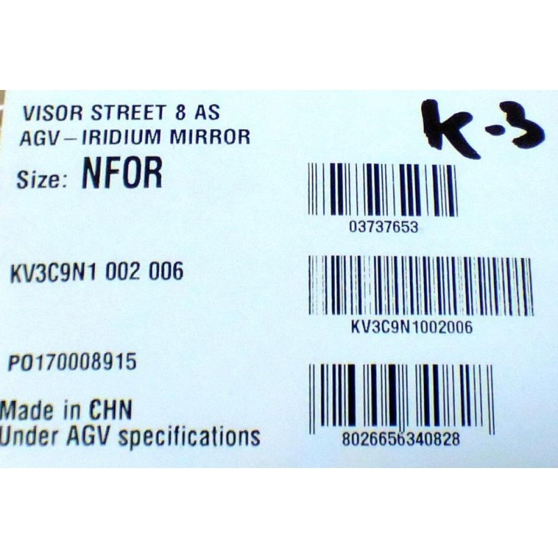 Szyba do kasku AGV K-3/K-4/K-4 Evo Srebrna Lustrzana