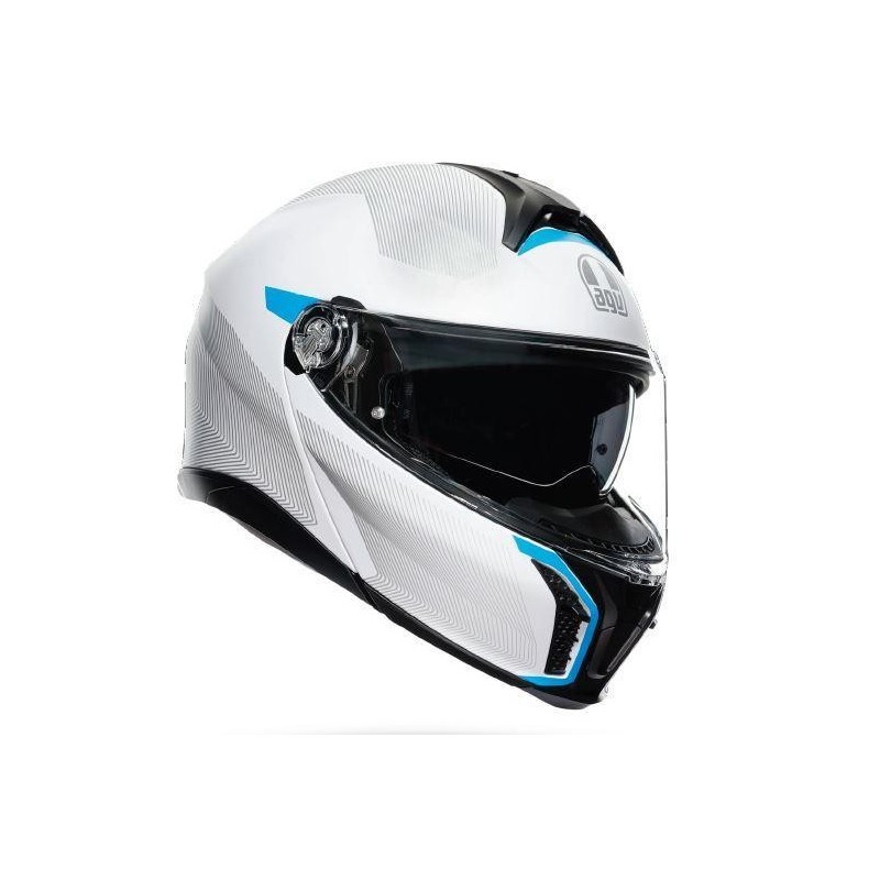 Kask Szczękowy AGV Tourmodular Frequency Biało/Niebieski